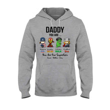 Load image into Gallery viewer, Personalized Father's Day T-shirt Hoodie Superhero Gift