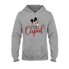 Load image into Gallery viewer, Personalized 'Not Today Cupid' T-shirt & Hoodie for Her - Custom Name Gift
