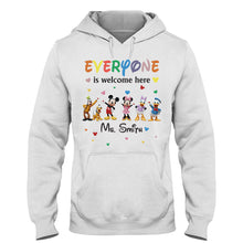 Load image into Gallery viewer, Personalized 'Everyone Is Welcome Here' T-shirt & Hoodie for Kids