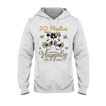 Load image into Gallery viewer, Personalized Couple T-shirt and Hoodie with Custom Names for Anniversary