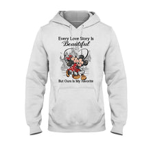 Load image into Gallery viewer, Personalized Love Story Mouse T-Shirt & Hoodie Gift for Couples