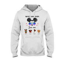 Load image into Gallery viewer, Personalized Best Dad Ever Mouse T-shirt and Hoodie Gift for Father's Day