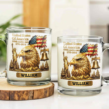 Load image into Gallery viewer, Personalized 250th Anniversary Glass Mug Custom Name Gift for Dad