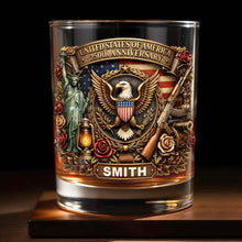 Load image into Gallery viewer, Personalized Whiskey Glass Custom Name 250th Anniversary Gift for Dad