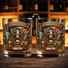 Load image into Gallery viewer, Personalized Whiskey Glass Custom Name 250th Anniversary Gift for Dad