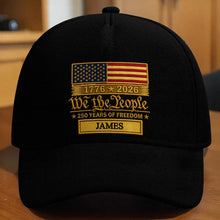 Load image into Gallery viewer, Personalized American Flag Classic Cap Custom Name Gift for Dad