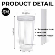 Load image into Gallery viewer, Personalized Plastic Tumbler Custom Name USA Flag Gift for Dad