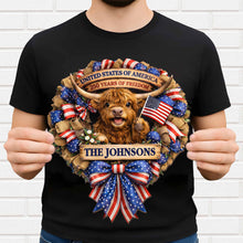 Load image into Gallery viewer, Personalized Custom Shaped Wood Sign USA Flag Gift for Family