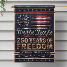 Load image into Gallery viewer, Personalized Double-Sided Garden Flag Custom Family Name Independence Day Gift