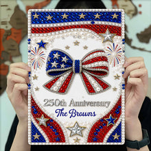Load image into Gallery viewer, Personalized Metal Sign American Flag Gift for Independence Day