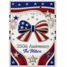 Load image into Gallery viewer, Personalized Metal Sign American Flag Gift for Independence Day