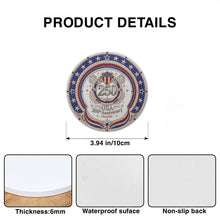 Load image into Gallery viewer, Personalized 250th Anniversary Ceramic Coaster Custom Name Gift