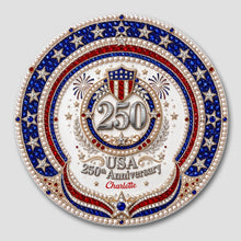 Load image into Gallery viewer, Personalized 250th Anniversary Ceramic Coaster Custom Name Gift
