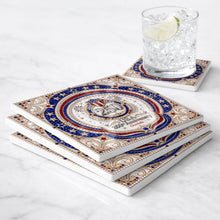 Load image into Gallery viewer, Personalized Ceramic Coaster USA 250th Anniversary Gift