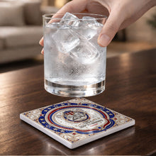 Load image into Gallery viewer, Personalized Ceramic Coaster USA 250th Anniversary Gift