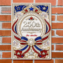 Load image into Gallery viewer, Personalized Metal Sign for 250th Anniversary USA Gift Decor