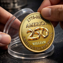 Load image into Gallery viewer, Personalized Commemorative Coin Custom Name 4th of July Gift for Family