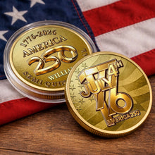 Load image into Gallery viewer, Personalized Commemorative Coin Custom Name 4th of July Gift for Family
