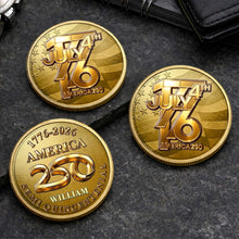Load image into Gallery viewer, Personalized Commemorative Coin Custom Name 4th of July Gift for Family