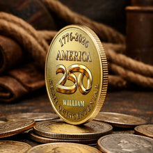Load image into Gallery viewer, Personalized Commemorative Coin Custom Name 4th of July Gift for Family