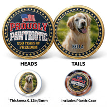 Load image into Gallery viewer, Custom Dog Photo Commemorative Coin for Dog Lovers | 4th of July Gift