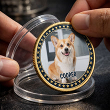 Load image into Gallery viewer, Custom Dog Photo Commemorative Coin for Dog Lovers | 4th of July Gift