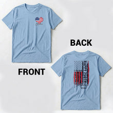 Load image into Gallery viewer, Personalized 250th Birthday USA Flag T-Shirt Custom Gift