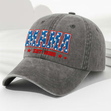 Load image into Gallery viewer, Personalized Denim Cap American Flag Design Gift for Dad