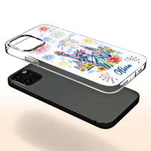 Load image into Gallery viewer, Personalized Clear Phone Case Independence Day Gift with Fireworks