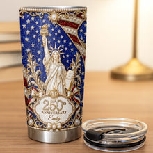 Load image into Gallery viewer, Personalized 20oz Stainless Steel Tumbler American Flag Gift for Independence Day