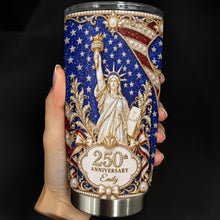 Load image into Gallery viewer, Personalized 20oz Stainless Steel Tumbler American Flag Gift for Independence Day