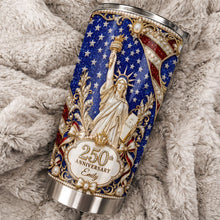 Load image into Gallery viewer, Personalized 20oz Stainless Steel Tumbler American Flag Gift for Independence Day