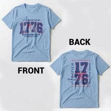 Load image into Gallery viewer, Personalized Family Name T-Shirt 4th of July Gift Idea