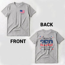 Load image into Gallery viewer, Personalized American Flag T-Shirt Custom Name Gift for Dad