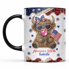 Load image into Gallery viewer, Personalized Accent Mug America 250th Anniversary Custom Gift