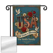 Load image into Gallery viewer, Personalized Garden Flag Custom Family Name USA Independence Day Gift