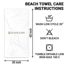 Load image into Gallery viewer, Personalized USA Flag Beach Towel Custom Family Name Gift
