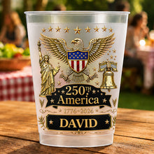 Load image into Gallery viewer, Personalized Frosted Cups Custom Name Independence Day Gift