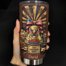 Load image into Gallery viewer, Personalized 20oz Stainless Steel Tumbler USA Theme Gift for Dad
