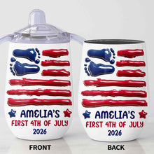 Load image into Gallery viewer, Personalized 4th of July Sippy Cup Custom Name for Kids