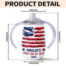 Load image into Gallery viewer, Personalized 4th of July Sippy Cup Custom Name for Kids
