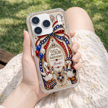 Load image into Gallery viewer, Personalized Clear Phone Case Custom Name Patriotic Gift