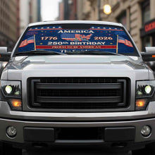 Load image into Gallery viewer, Personalized Auto Sunshade USA Map Stars Custom Car Gift