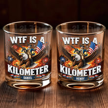 Load image into Gallery viewer, Personalized Whiskey Glass Custom Name Patriotic Eagle Gift for Dad