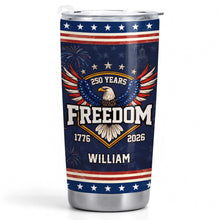 Load image into Gallery viewer, Personalized Stainless Steel Tumbler 20oz Eagle Gift for Dad