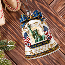 Load image into Gallery viewer, Personalized Acrylic Car Ornament USA Flag Gift for Family