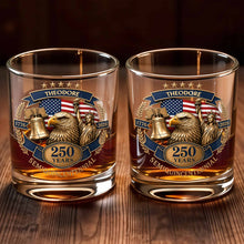 Load image into Gallery viewer, Personalized Custom Whiskey Glass Unique Gift for Dad 4th of July