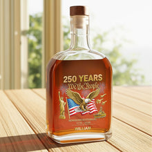 Load image into Gallery viewer, Personalized Whiskey Bottle with Eagle & USA Flag Gift for Dad