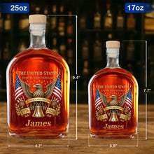 Load image into Gallery viewer, Personalized Whiskey Bottle Custom Name Gift for Dad 4th of July