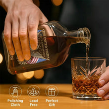 Load image into Gallery viewer, Personalized Whiskey Bottle Custom Name Gift for Dad 4th of July